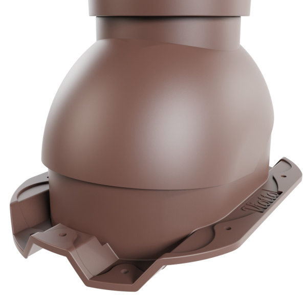Выход вентиляции канализации Viotto, для профнастила С21, коричневый шоколад (RAL 8017)