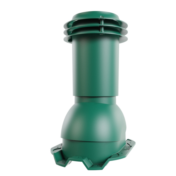 Выход вентиляции канализации Viotto, для профнастила С21, зеленый мох (RAL 6005)